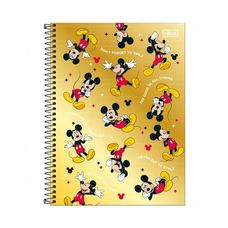 Caderno Univ C/D 1 Matéria 80F Mickey - Tilibra - Capas Sortidas