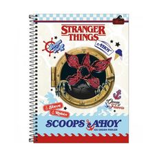 Caderno Univ C/D 16 Matérias 256F Stranger Things - Tilibra - Capas Sortidas