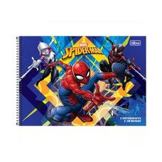Caderno Cartografia e Desenho Espiral C/D Spider-Man 80F - Tilibra - Capas Sortidas