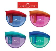 Apontador Com Deposito Aquarius Cores Sortidas Faber-Castell