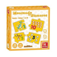 QUEBRA CABECA MONTANDO OS NUMEROS DO 1 AO 20 - BRINCADEIRA DE CRIANÇA
