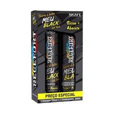 Kit Shampoo+Condicionador Skafe Regefort Quero é Botar Meu Black na Rua 600ml