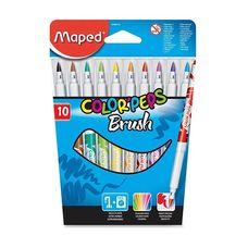 CANETA HIDROG.COLOR PEPS BRUSH C/10 CORES