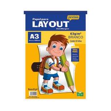Folhas de Papel Lay-out Basic Art A3 - 50 Folhas