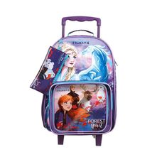 KIT MALA C/RODAS  FROZEN + LANCHEIRA+ESTOJO 3PCS