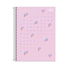 Caderno Espiral C/D Universitário 10 Matéria Happy 160F - Tilibra - Capas Sortidas