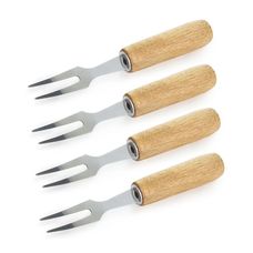 Jogo Garfo P/petisco Inox 4pcs Ac19261