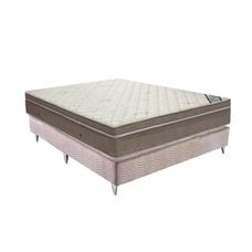 Cama Box Ortobom Casal Light Superpocket Camurça Bege 138x188
