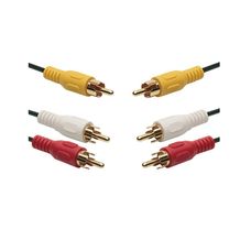 Cabo de Vídeo 3 Rca Macho X 3 Rca Macho - Maxprint