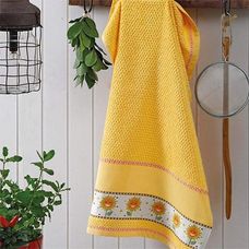Pano de Copa para Bordar 45x70cm Jacquard Picnic Girassol - Dohler