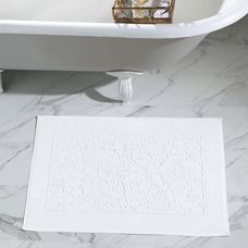 Toalha Para Piso de Banheiro Jacquard Confort Branco - Dohler