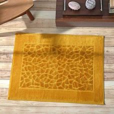 TOALHA PARA PISO DE BANHEIRO JACQUARD CONFORT MOSTARDA - DOHLER