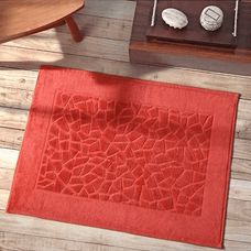 TOALHA PARA PISO DE BANHEIRO JACQUARD CONFORT TELHA - DOHLER