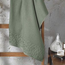 TOALHA DE ROSTO JACQUARD CONFORT FJ6509 VERDE - DOHLER