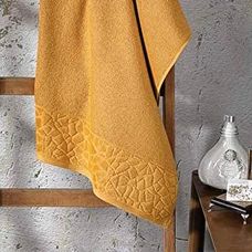 TOALHA DE ROSTO JACQUARD CONFORT FJ6509 MOSTARDA - DOHLER