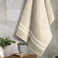 TOALHA DE ROSTO JACQUARD PREMIUM FJ6702 BEGE - DOHLER