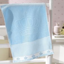 Toalha de Lavabo Para Bordar Baby Classic 30x45cm Azul - Dohler