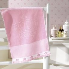 Toalha de Lavabo Para Bordar Baby Classic 30x45cm Rosa - Dohler