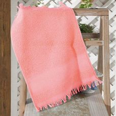 TOALHA DE LAVABO PARA BORDAR CAPRI 25X36CM SALMAO - DOHLER