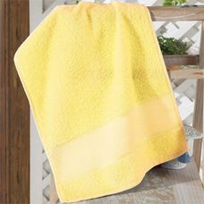 TOALHA DE LAVABO PARA BORDAR TORINO 30X45CM AMARELO - DOHLER