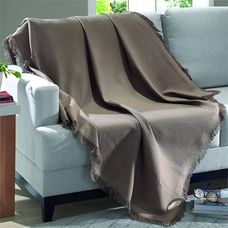 MANTA PARA SOFA 1,50X1,20M MARROCOS CASTANHO - DOHLER