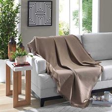 MANTA PARA SOFA 1,50X2,10M MARROCOS CASTANHO - DOHLER