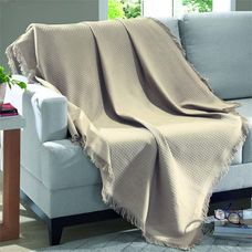 MANTA PARA SOFA 1,50X2,10M MARROCOS BEGE - DOHLER