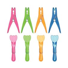 Prendedor Tulipa Emborrachado 10 Peças Flash Limp
