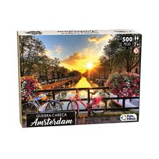 Quebra Cabeca 500 Peças Premium Amsterdam - Pais e Filhos