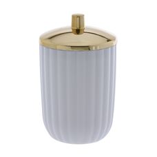 Porta Algodão/Cotonete Canelatta Branco Paramount