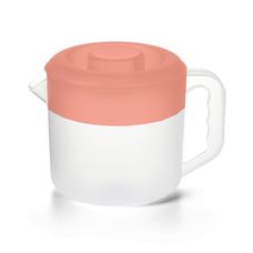 Jarra com Tampa 1L Coral - Plasvale