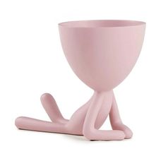 Vaso Decorativo Pessoa Deitada - Rosê