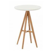 Bistrô Nestor 68cm Off White/Cinamomo Claro Vidro Off White Móveis Rafana
