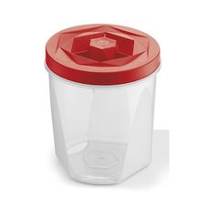 Porta Mantimentos Vision Vermelho Translúcido 3,3 L