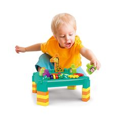 Mesinha Infantil Da Hora Dismat 28 Peças Encaixar - Didática Centro Atividade