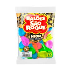 Balão São Roque Neon Nº9 com 25 Unidades