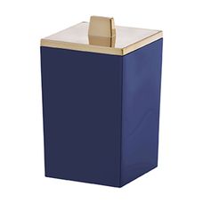 Porta Algodão/Cotonete Quadratta Azul Marinho Paramount