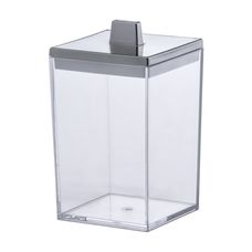 Porta Algodão/Cotonete Quadratta Cristal Paramount