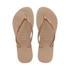 Sandália Havaiana Slim Lisa Rose Gold 33/34