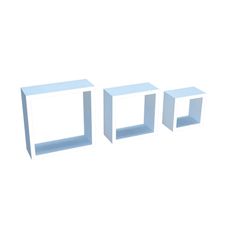 Kit de Nichos Estilo Branco 3 Peças - Dicarlo