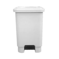 Lixeira Com Pedal Acionamento Metálico 100 Litros Branca - Marfinite