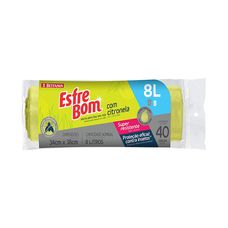 SACO P/LIXO ESFREBOM  CITRONELA 8L