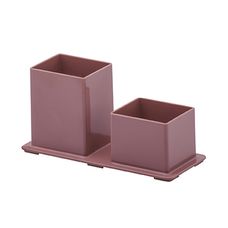 Organizador de Acessórios em Acrílico Duplo 17x7x8,5 Rose - Paramount