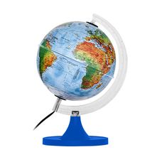 Globo Terrestre Genio Político 21cm Base Azul