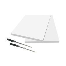 Prateleira Firenze Suporte Invisível 80x20cm Branco - Dicarlo
