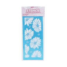 Stencil 330x140mm Margaridas - Acrilex