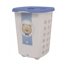 Cesto Decorado 38L Urso Menino - Plasútil