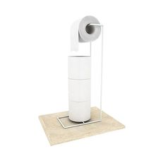 Suporte de Papel Higiênico Essence Branco Dicarlo