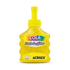 Cola Fantasia Glitter 95g Amarelo