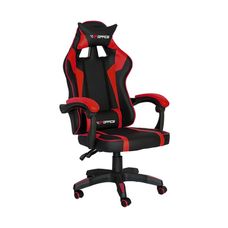 Cadeira Gamer Hudson Vermelho e Preto - Fratini